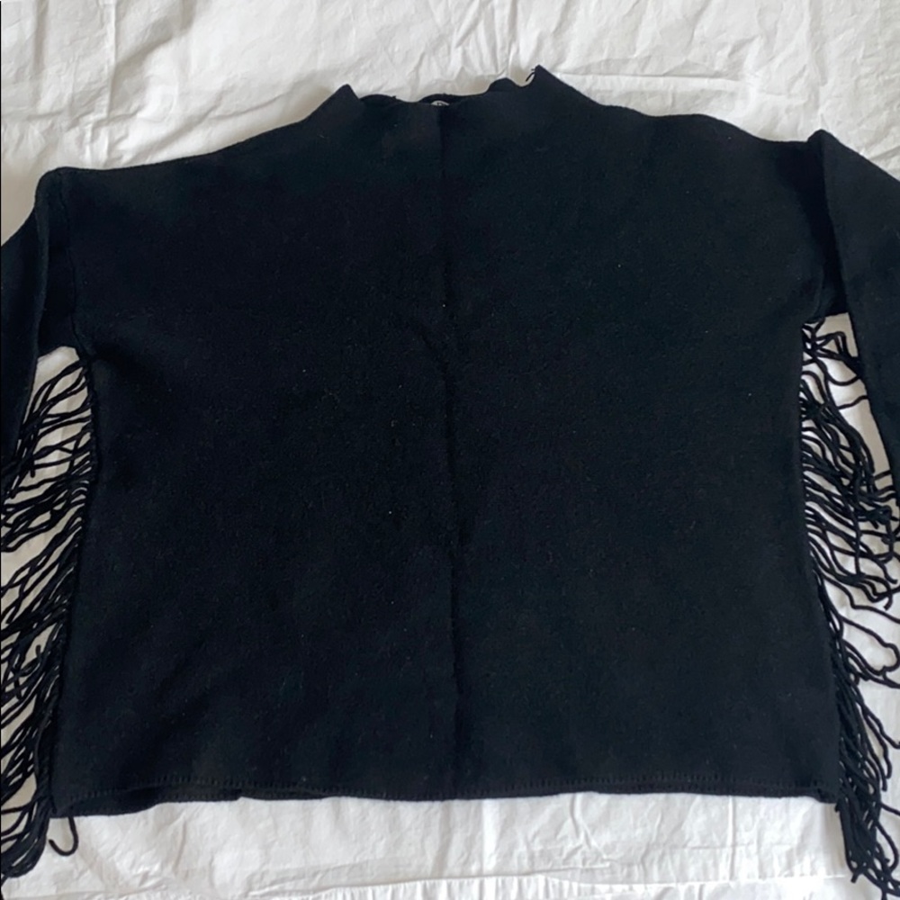 MEY Black Sweater with fringes  in great condition